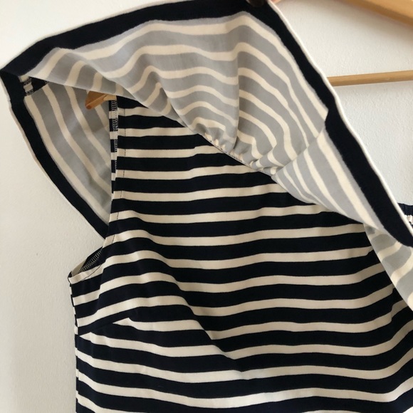 J.Crew Striped One Shoulder Ruffle Top - Picture 5 of 8